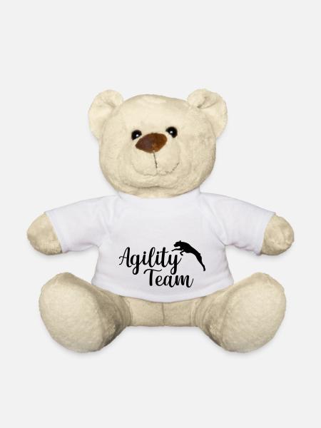 Agility team dog sports - Teddy Bear - white