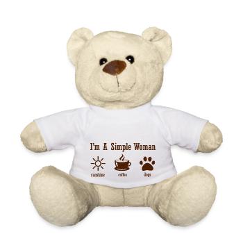 Chien chien - Nounours - blanc - Devant