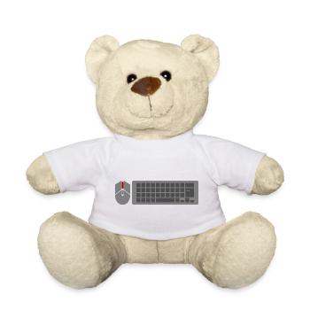 PC Gamer Souris Clavier Clavier Gaming Gaming - Nounours - blanc - Devant