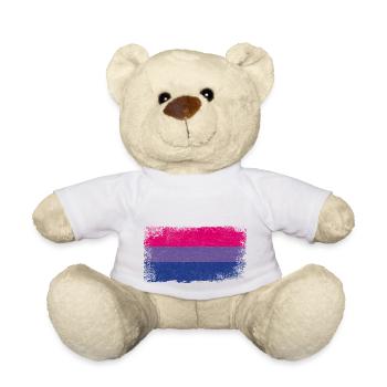 Bisexuell Flagge LGBT - Teddy - Weiß - Vorne