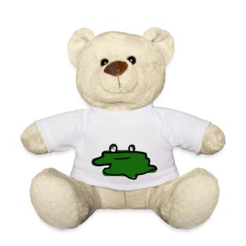 Grenouille plate - Nounours - blanc - Devant