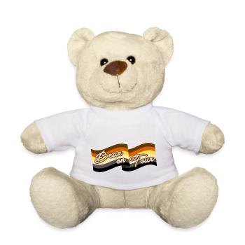Bear on Tour Flag - Teddy - Weiß - Vorne
