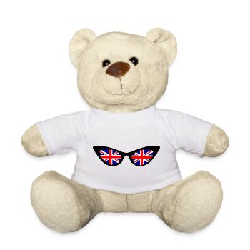 Britische Flagge in Shades - Teddy - Weiß - Vorne