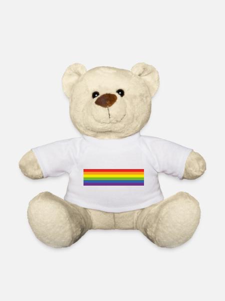 Arc-en-ciel de fierté - Nounours - blanc