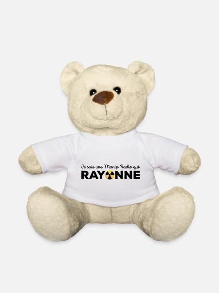 Je suis une manip radio qui rayonne Radiologie - Nounours - blanc
