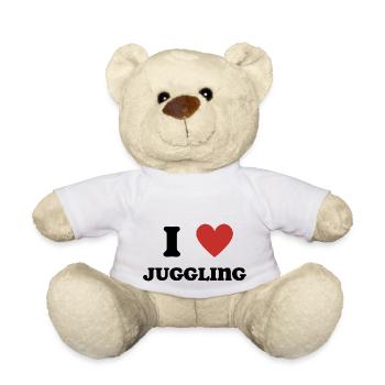 Ich liebe Jonglieren - Teddy - Weiß - Vorne