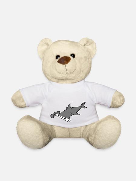 Requin-marteau Requin Visage - Nounours - blanc