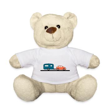 Voiture - Nounours - blanc - Devant