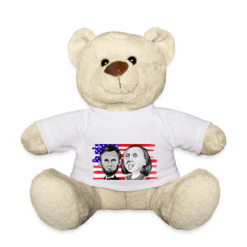 Franklin & Lincoln - Teddy Bear - white - Front