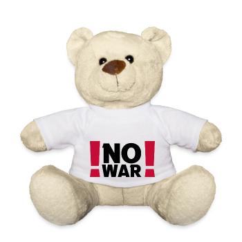 Pas de guerre Paix Paix Mondiale Ukraine - Nounours - blanc - Devant
