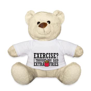 Exercice Extra Fries Citation - Nounours - blanc - Devant