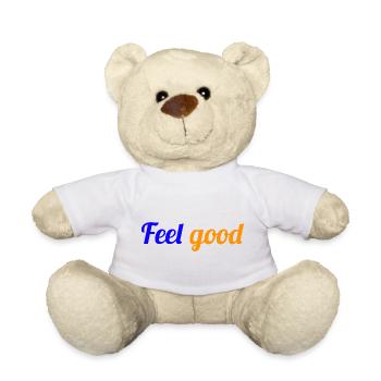 FEEL GOOD - Citation pour le bien être - Nounours - blanc - Devant