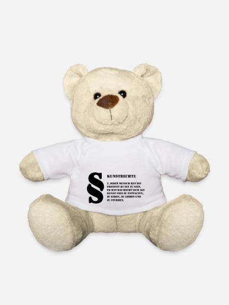 2 Kunstrechte | Jeder Mensch ist Kunst - Teddy - Weiß