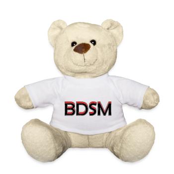 BDSM-Wort - Teddy - Weiß - Vorne
