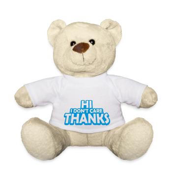 Salut je m’en fiche - Nounours - blanc - Devant