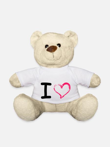 I Heart - Teddy - Weiß