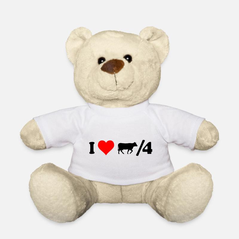 I love Kuhviertel - Teddy - Weiß