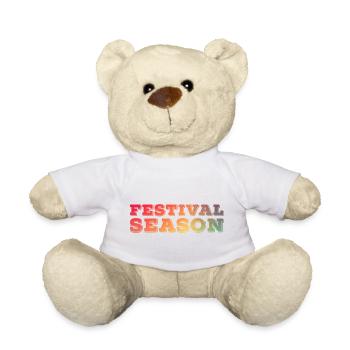 Festival Season feiern Musik hören auf Konzerten - Teddy - Weiß - Vorne