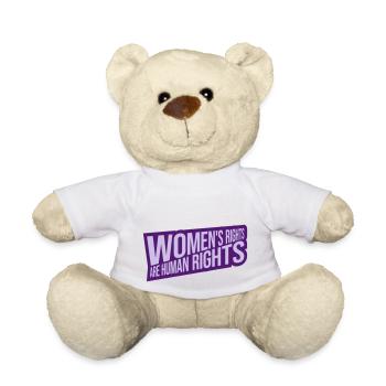 citation féministe sur les droits des femmes - Nounours - blanc - Devant