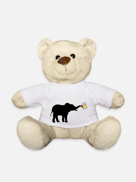 Bier Krug Elefant cool - Teddy - Weiß