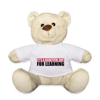 belle journée pour apprendre - Nounours - blanc - Devant