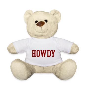 Howdy Western Wilder Westen Cowboys - Teddy - Weiß - Vorne