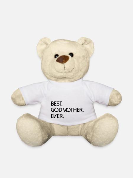 Best Godmother Ever - Teddy Bear - white