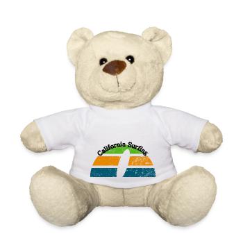 Design de surf en Californie - Nounours - blanc - Devant