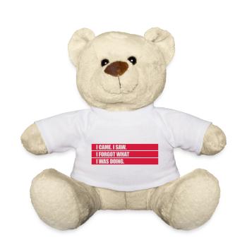 Je suis venu voir oublier - Nounours - blanc - Devant