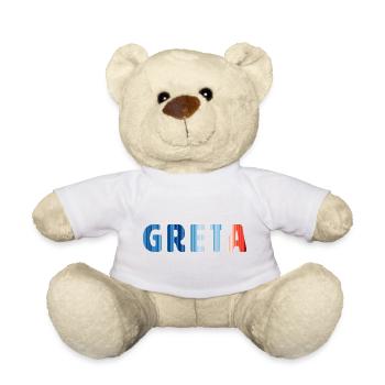 Greta | Warming Stripes - Teddy - Weiß - Vorne
