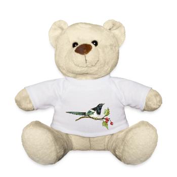 Bunter Vogel - Teddy - Weiß - Vorne