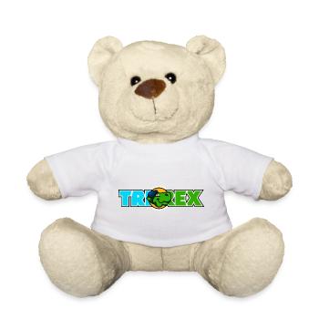 TRI REX Logo - Teddy Bear - white - Front