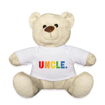 LGBT Rainbow shirt gay uncle LGBT lgbtqi queer - Teddy - Weiß - Vorne