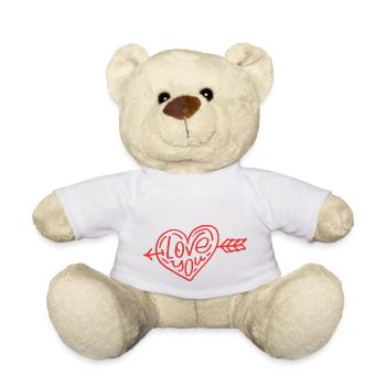 Je t’aime - Nounours - blanc - Devant