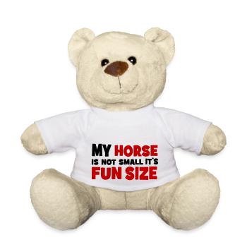 small horse - Teddy Bear - white - Front