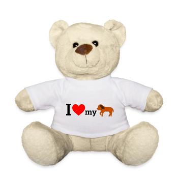 Dog Love - Teddy Bear - white - Front