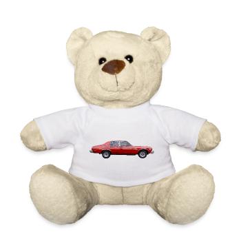 vieille voiture auto USA - Nounours - blanc - Devant