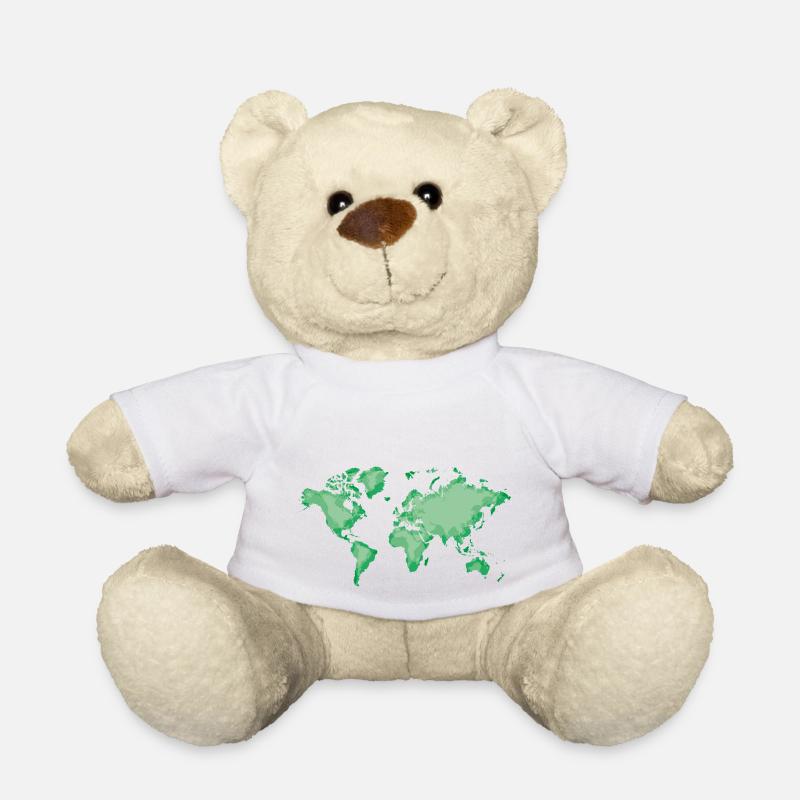 Monde vert - Nounours - blanc