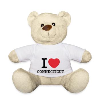 I Love Connecticut | I Heart Connecticut - Teddy Bear - white - Front