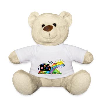 Cow - Teddy Bear - white - Front