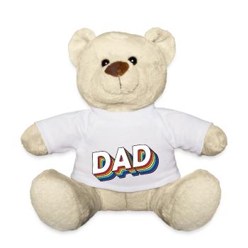 DAD - Teddy Bear - white - Front