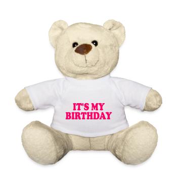 It's my birthday - Nounours - blanc - Devant