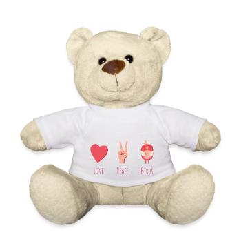 Vögel - Teddy - Weiß - Vorne