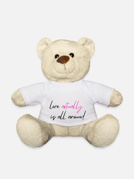 Liebe ist eigentlich überall - Teddy - Weiß