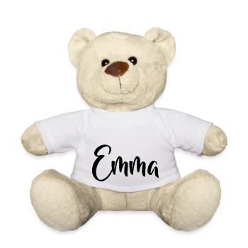 Name - Emma - Teddy Bear - white - Front