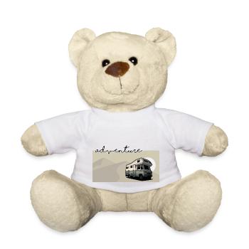 Düdo // Campeur // Illustration - Nounours - blanc - Devant