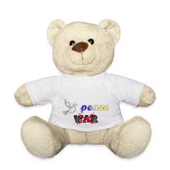 Ukraine Frieden Krieg - Teddy - Weiß - Vorne