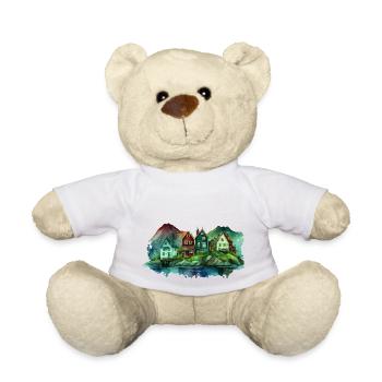 Schweden Schweden Schweden Skandinavien Reisekunst Kunst - Teddy - Weiß - Vorne