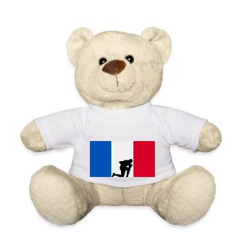 France Coupe du Monde 2022 - Nounours - blanc - Devant