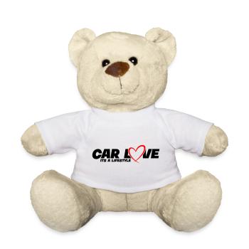 Car Love - Its a Lifestyle - Teddy - Weiß - Vorne